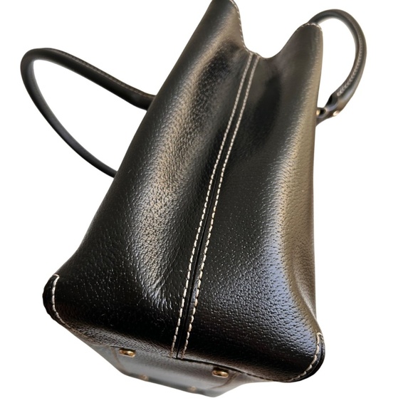NWOT Kate Spade Black Leather Wellesley Fallon Large Tote Bag
